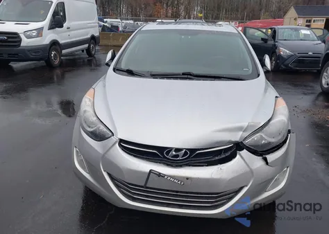 2012 Hyundai Elantra Limited from USA, damaged, VIN 5NPDH4AEXCH081785